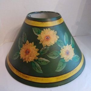 Floral Tin Lamp Shade